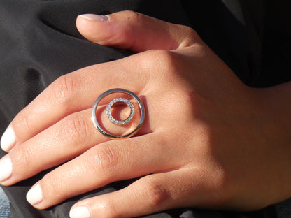 Eclipse Collection  Santander - Ring mit Zirkonia Collection Eclipse Ring Wasserfester und nicht abfärbender Schmuck