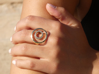 Eclipse Collection  Santander - Ring mit Zirkonia Collection Eclipse Ring Wasserfester und nicht abfärbender Schmuck